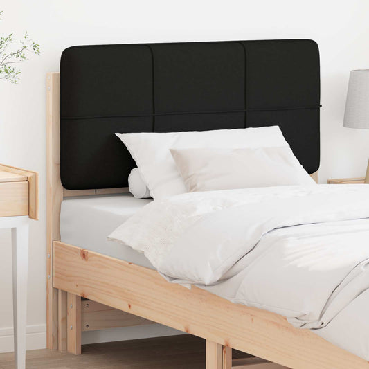 Kárpitozott fejtámla Barna és fekete 75 cm Tömör fenyőfa
