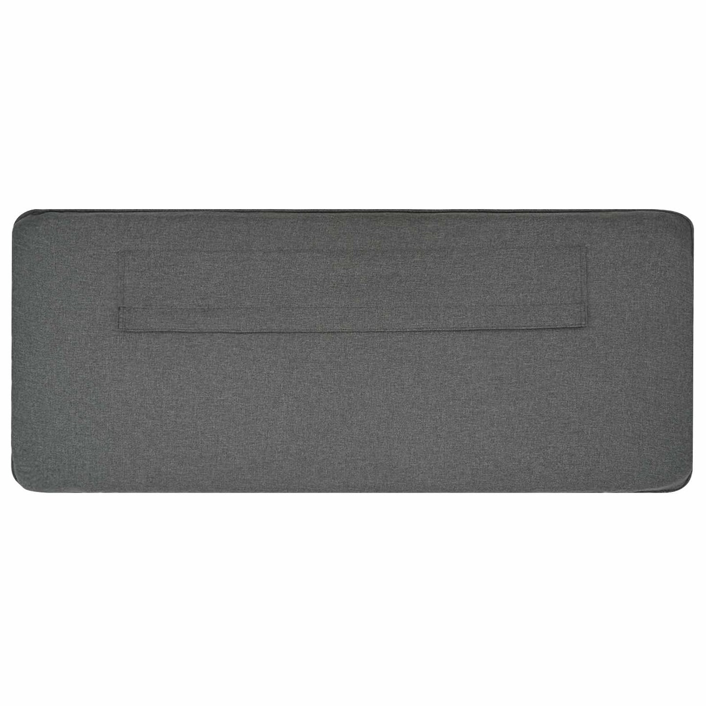 Kárpitozott fejtámla Fehér és világosszürke 75 cm Tömör fenyőfa