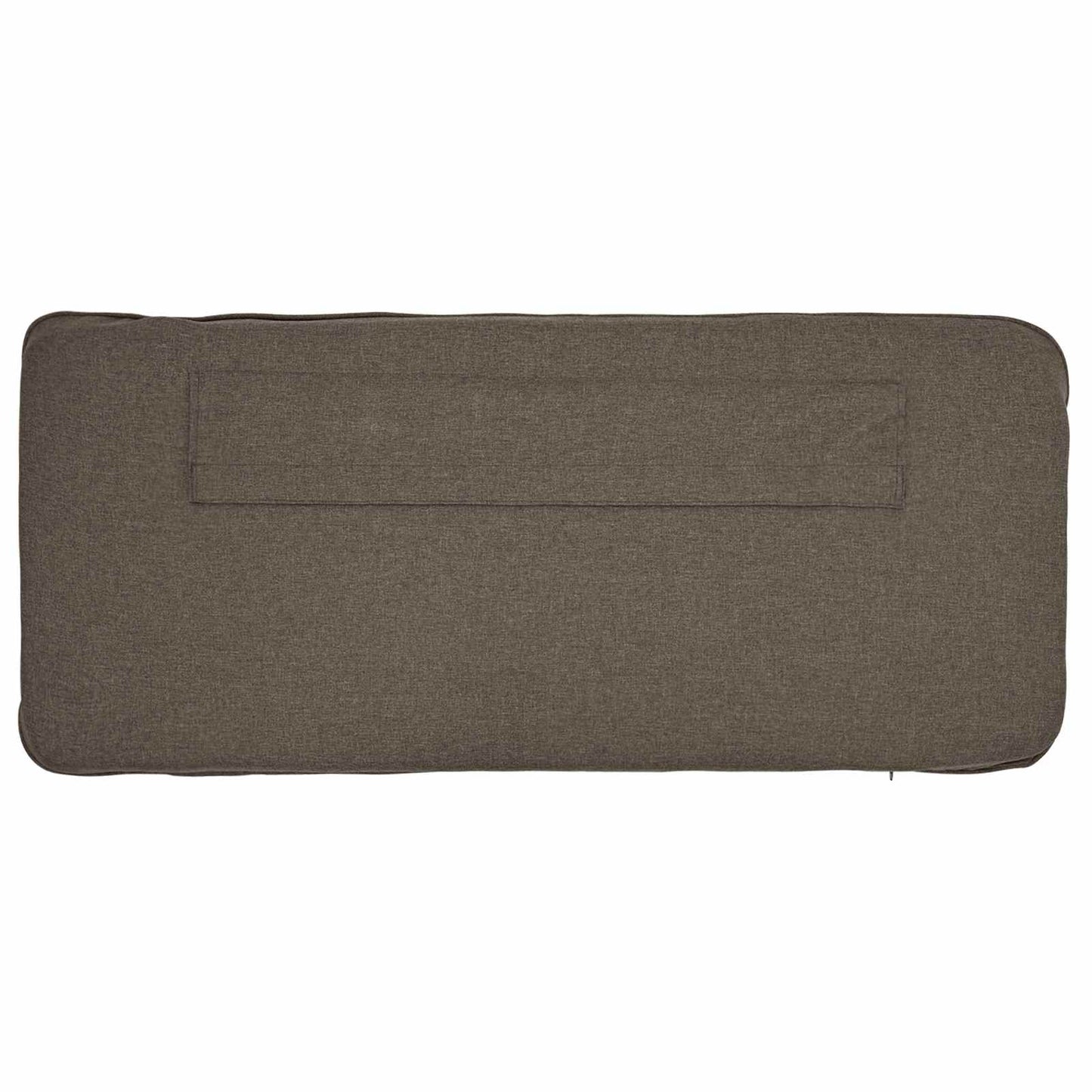 Kárpitozott fejtámla Barna és taupe 120 cm Tömör fenyőfa