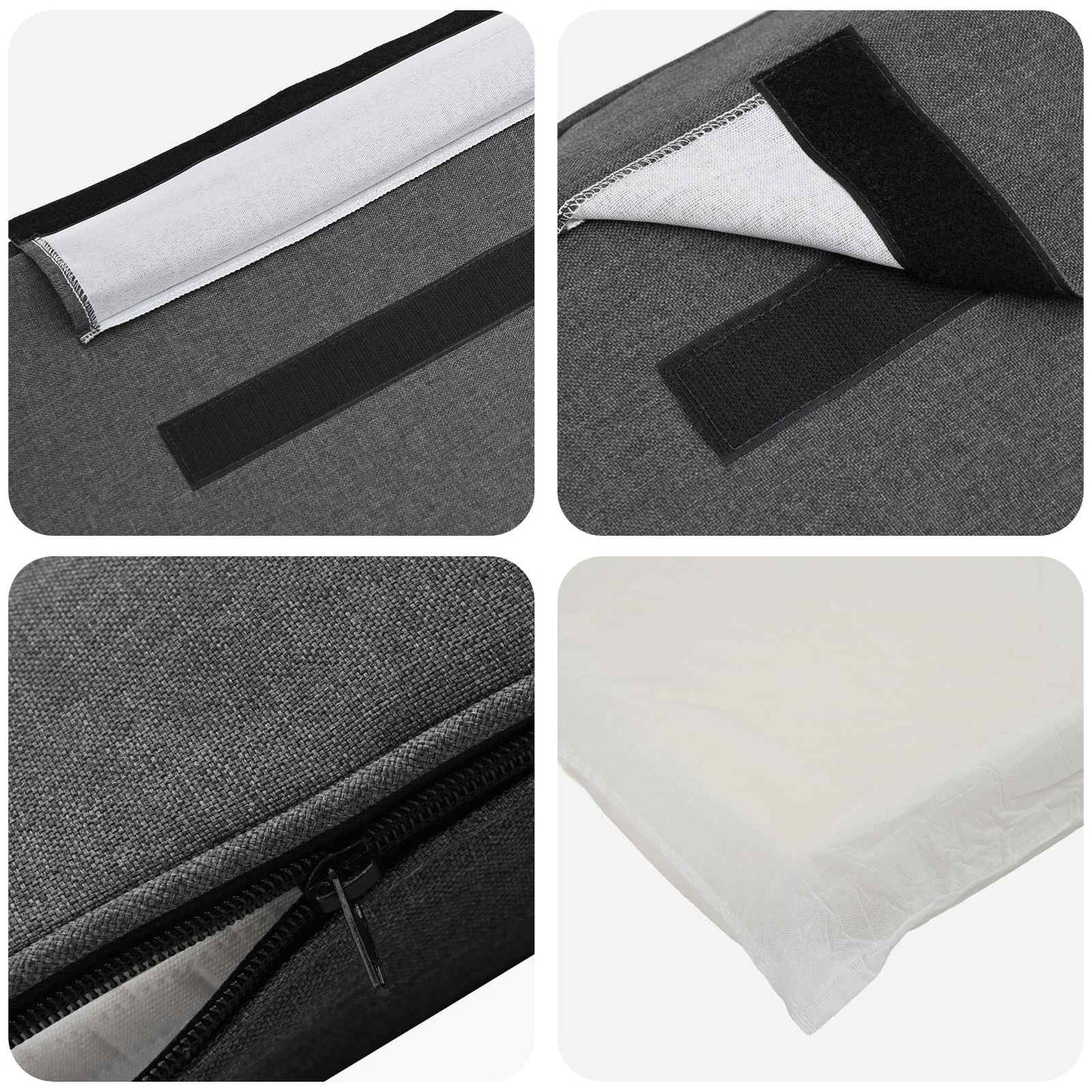 Kárpitozott fejtámla Barna és sötétszürke Tömör fenyőfa