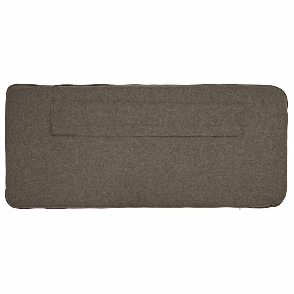 Kárpitozott fejtámla Barna és taupe 75 cm Tömör fenyőfa