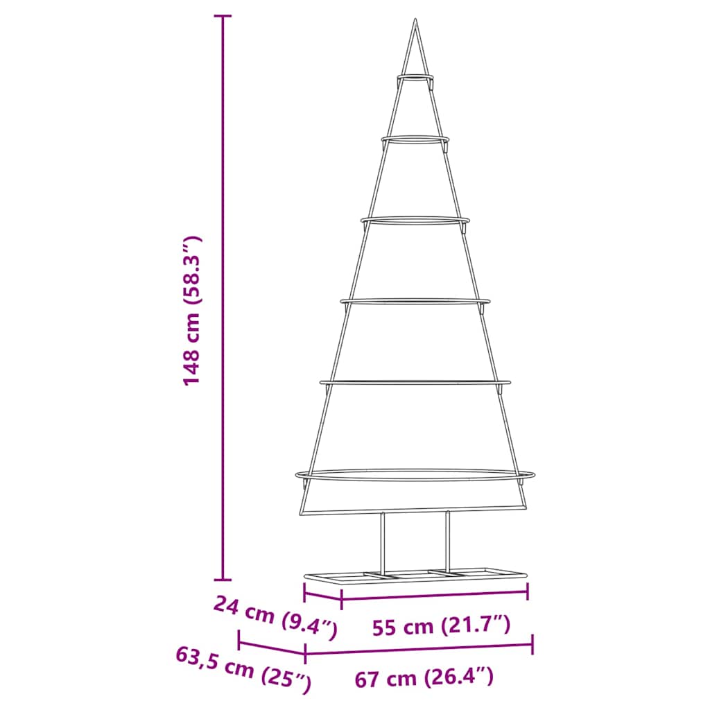 Fém karácsonyfa állvánnyal Arany 148 cm Porszórt Acél