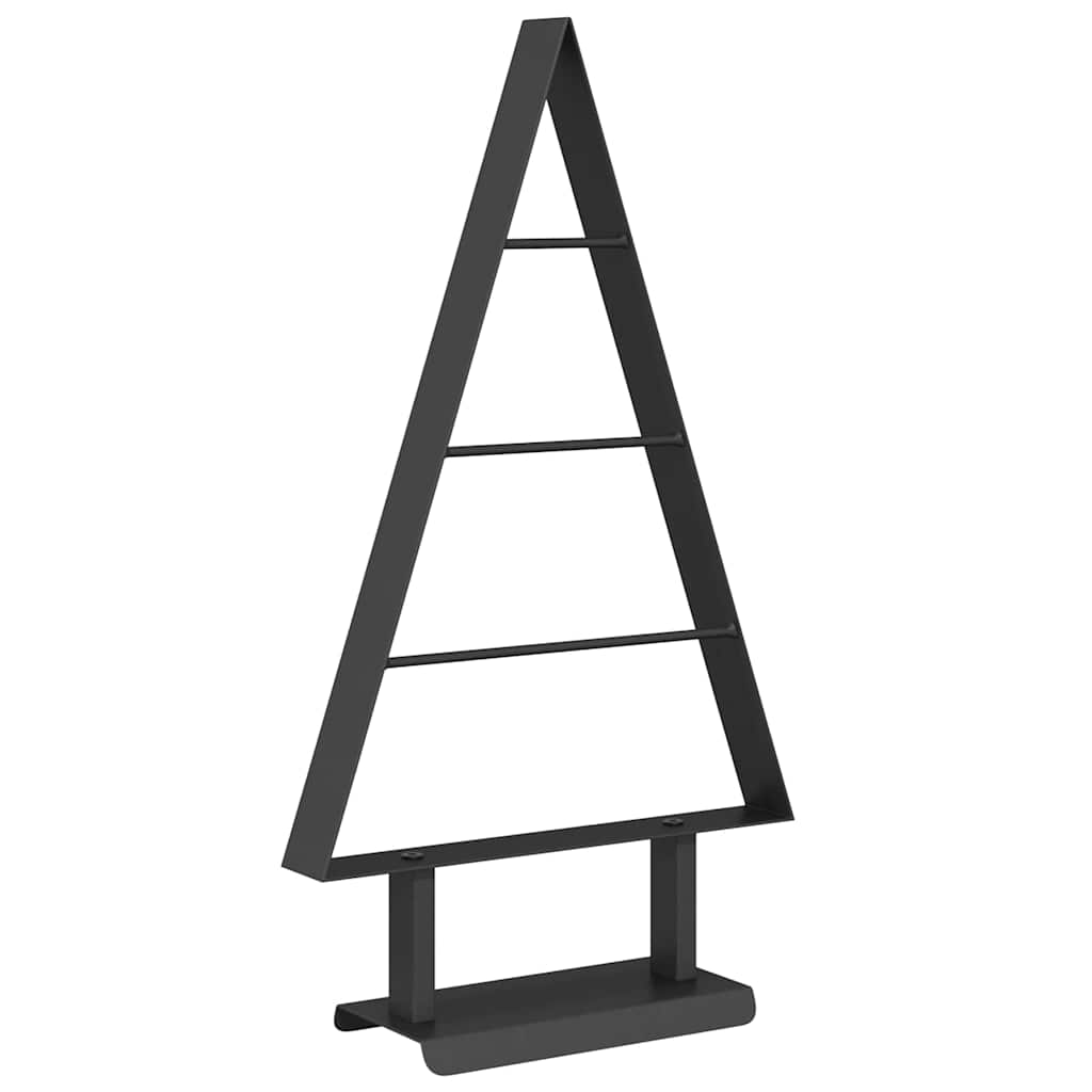 Fém karácsonyfa állvánnyal Fekete 60 cm Acél