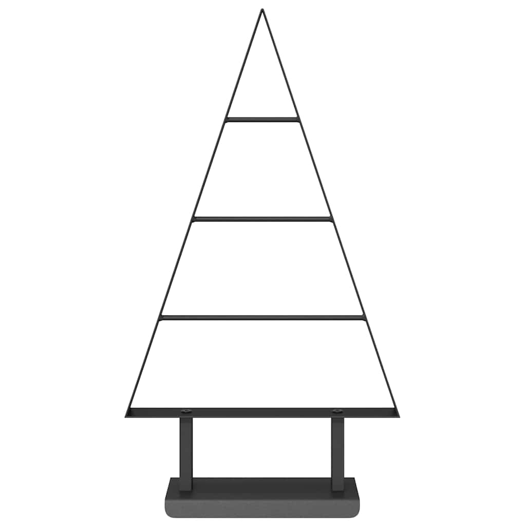 Fém karácsonyfa állvánnyal Fekete 60 cm Acél