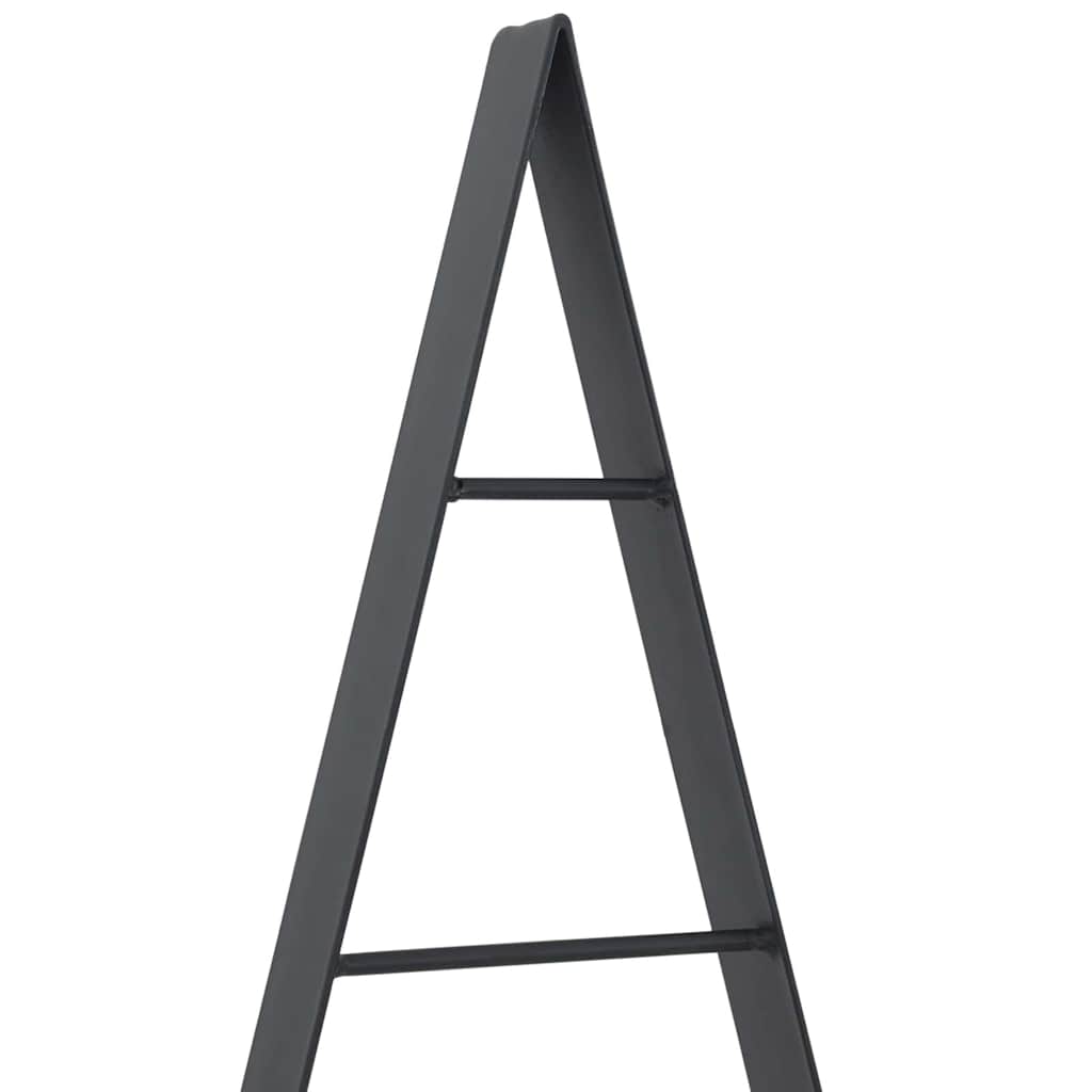 Fém karácsonyfa állvánnyal Fekete 125,5 cm Acél