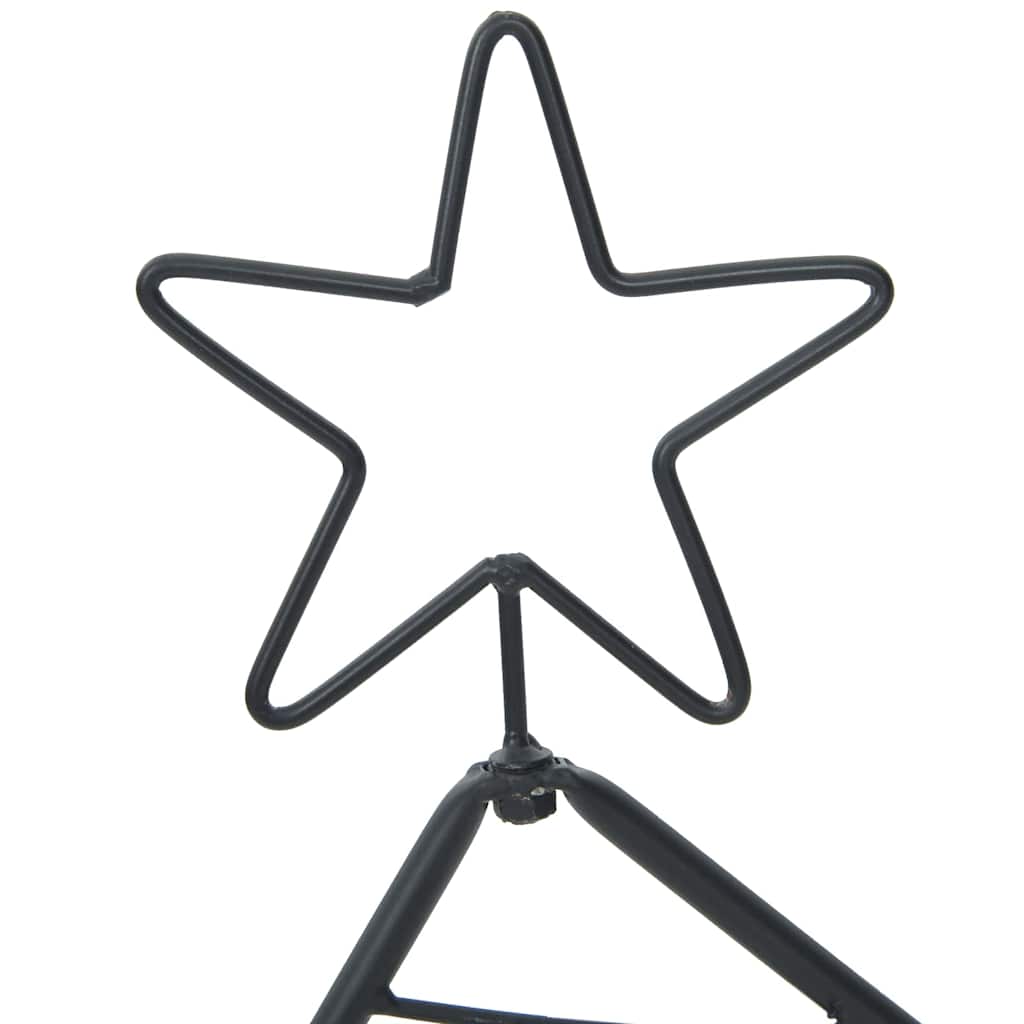 Fém karácsonyfa Fekete 60 cm Acél