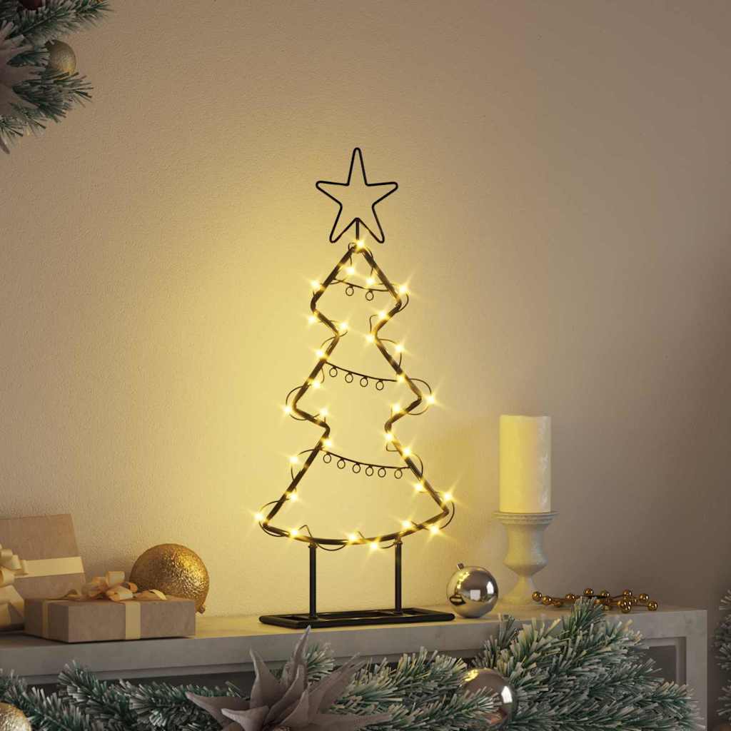 Fém karácsonyfa Fekete 60 cm Acél