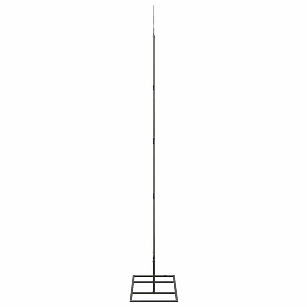 Fém karácsonyfa állvánnyal Fekete 125 cm Acél