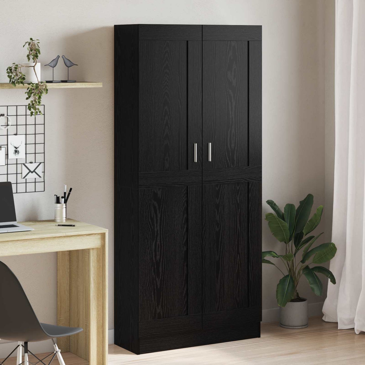 Könyvespolc 3 szintes 82,5 x 30,5 x 185 cm Szerelt Fa
