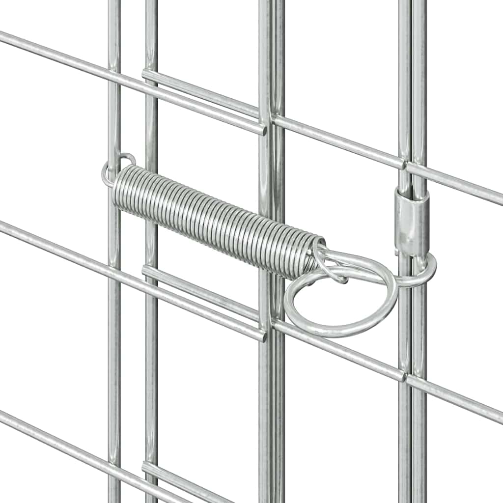 Csirkeketrec 2 pcs Ezüst 600 x 100 x 210 cm Horganyzott acél