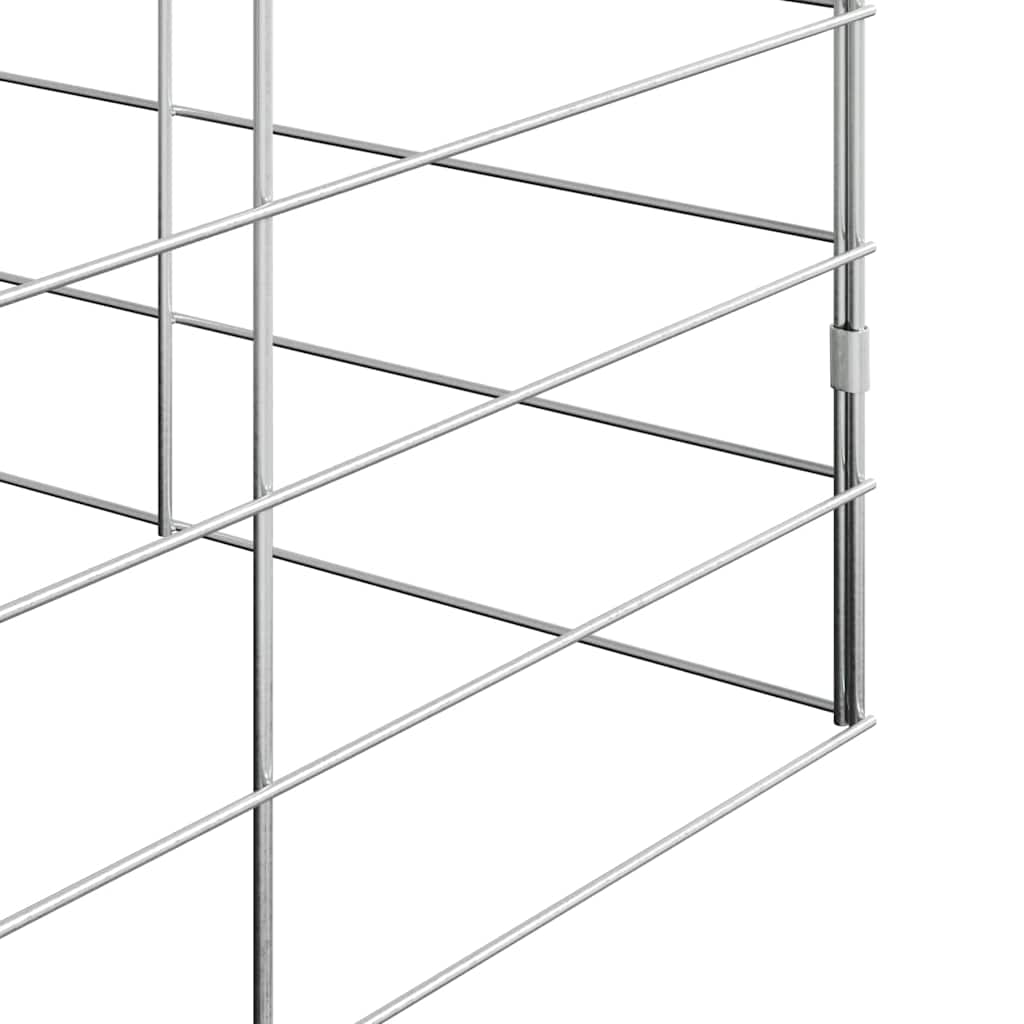 Csirkeketrec 2 pcs Ezüst 600 x 100 x 210 cm Horganyzott acél