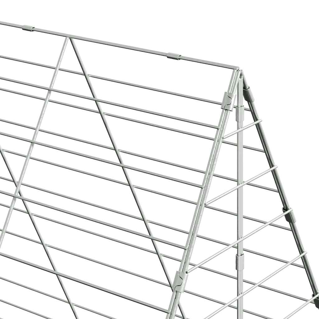 Csirkeketrec 2 pcs Ezüst 600 x 100 x 210 cm Horganyzott acél