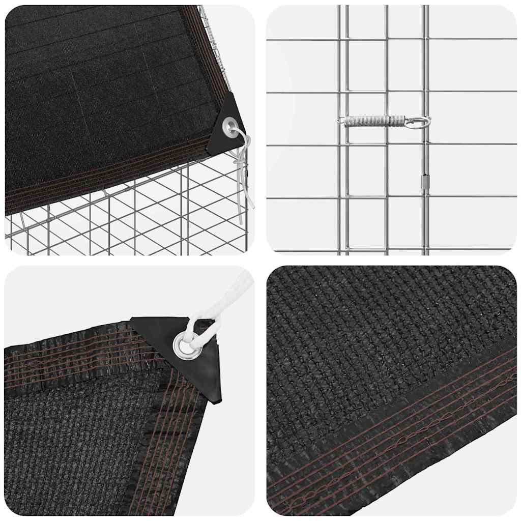 Csirkeketrec 2 pcs Ezüst 600 x 100 x 210 cm Horganyzott acél