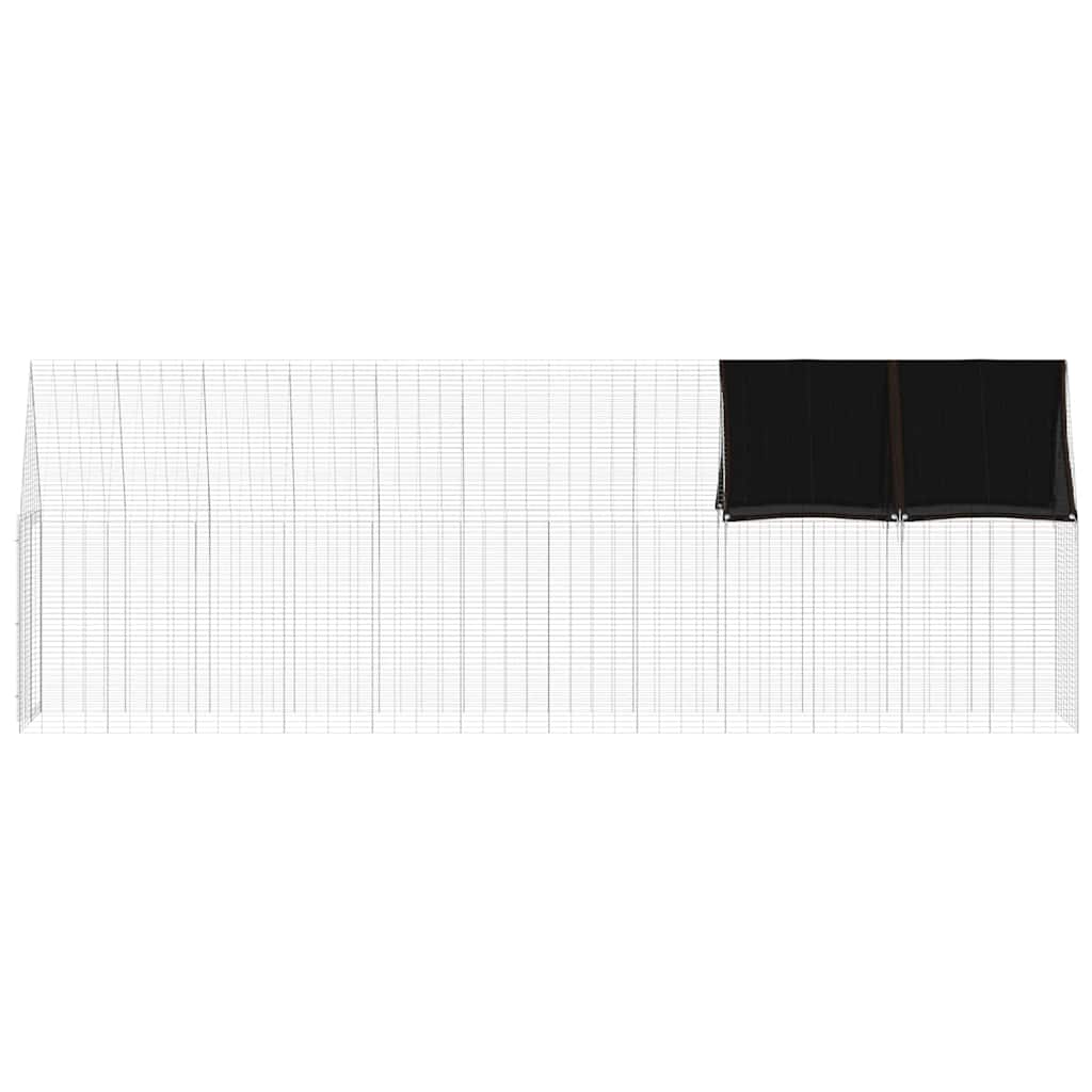 Csirkeketrec 2 pcs Ezüst 600 x 100 x 210 cm Horganyzott acél