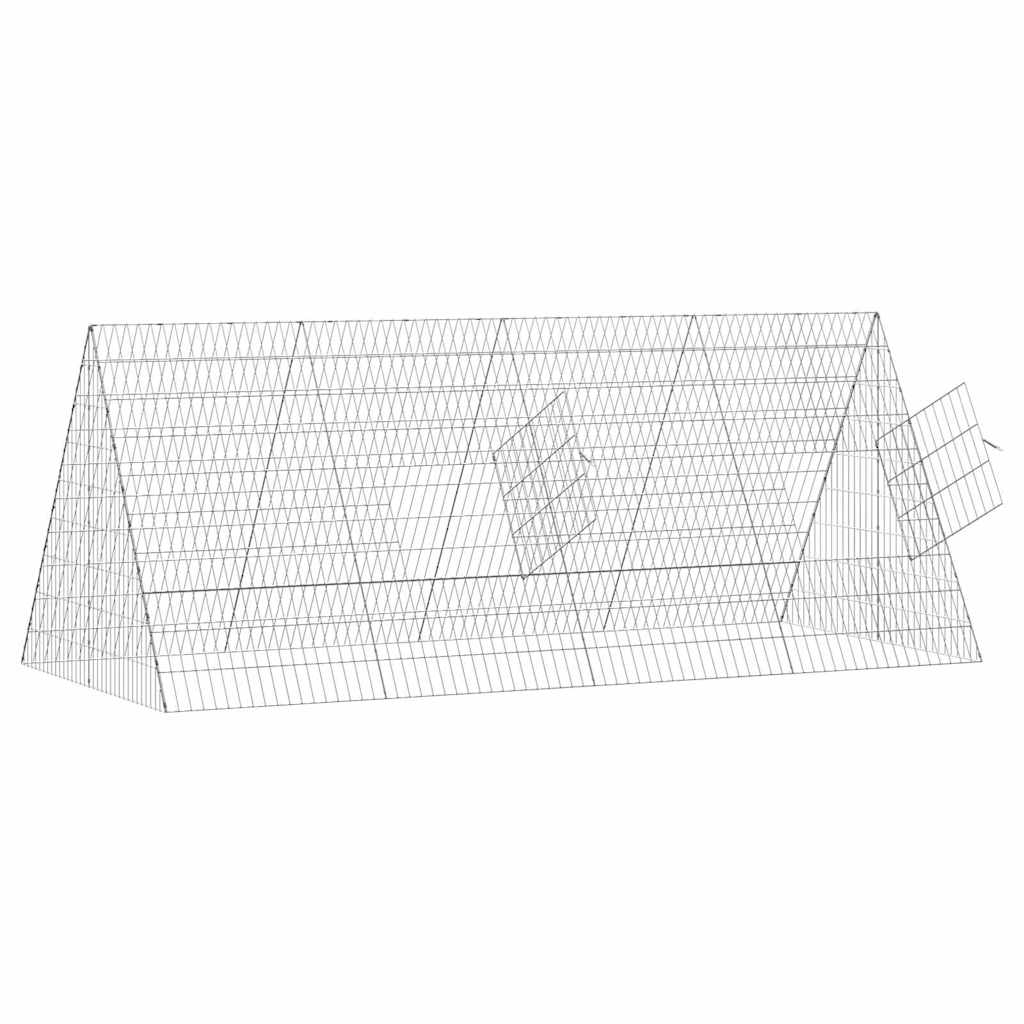 Csirkeketrec Ezüst 215 x 100 x 85 cm Horganyzott acél