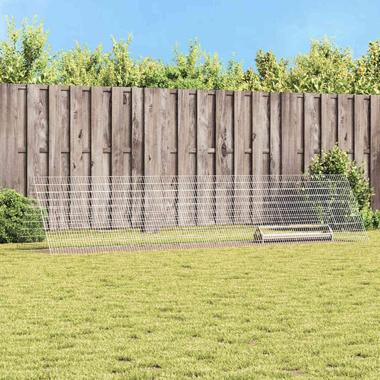 Csirkeketrec Ezüst 430 x 100 x 85 cm Horganyzott acél