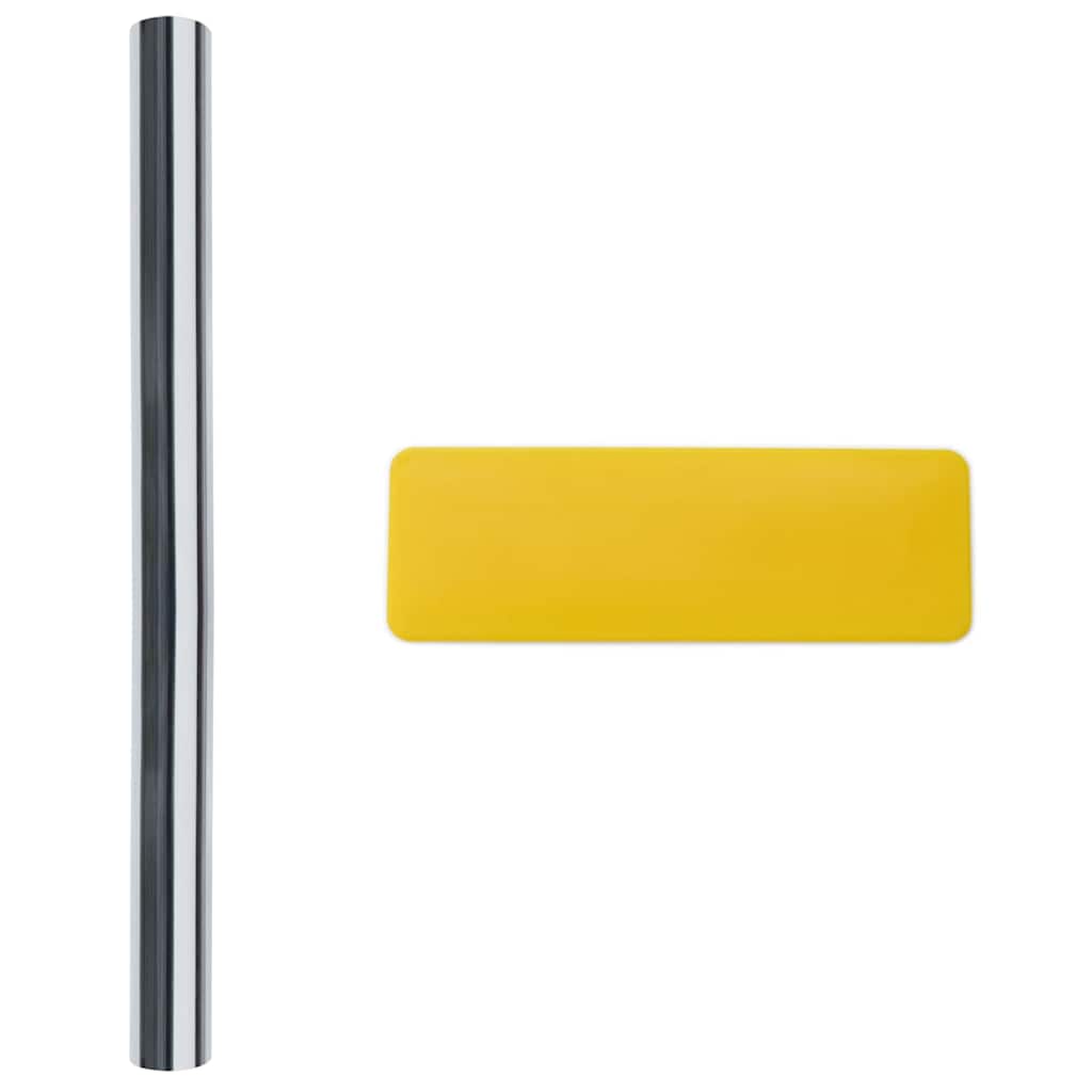 Statikus Reflektív Napelem Ablakfólia Ezüst 60 x 1000 cm PVC