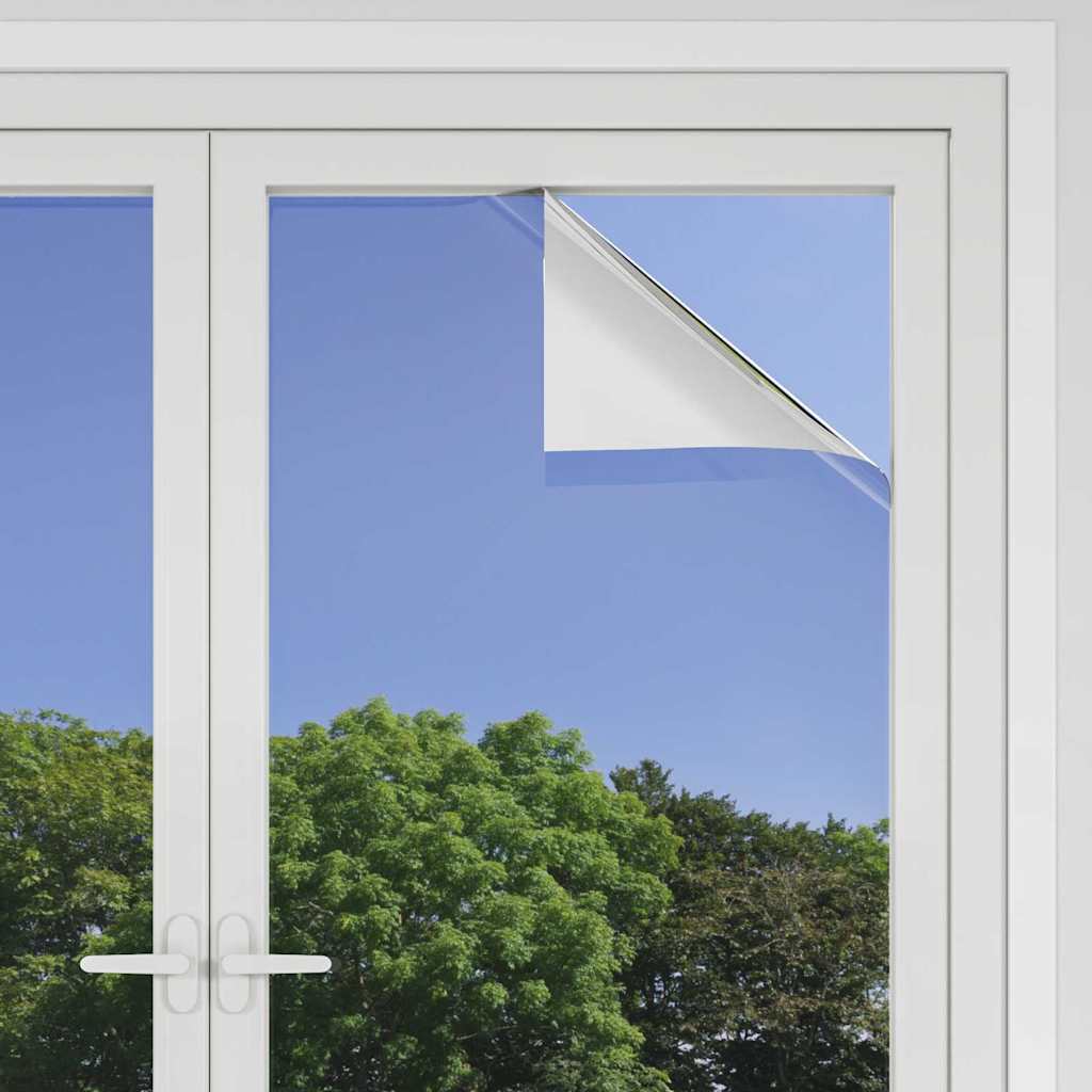 Statikus Reflektív Napelem Ablakfólia Ezüst 60 x 1000 cm PVC