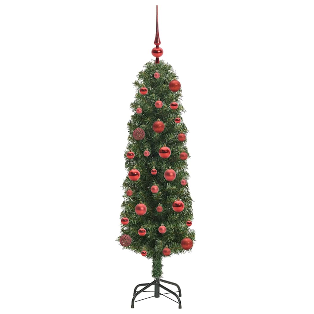 Mű karácsonyfa 150 LED-del Zöld 120 cm PVC, acél és műanyag