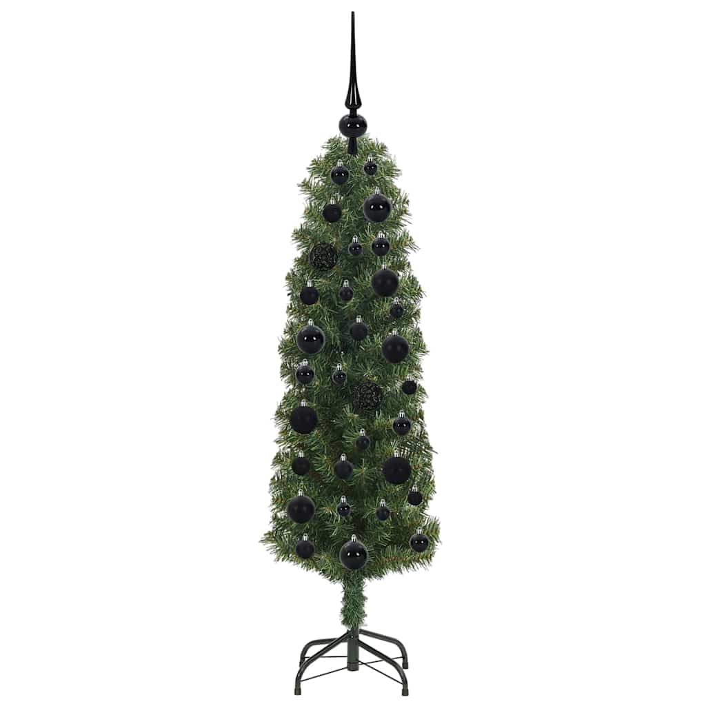 Mű karácsonyfa 150 LED-del Zöld 120 cm PVC, acél és műanyag