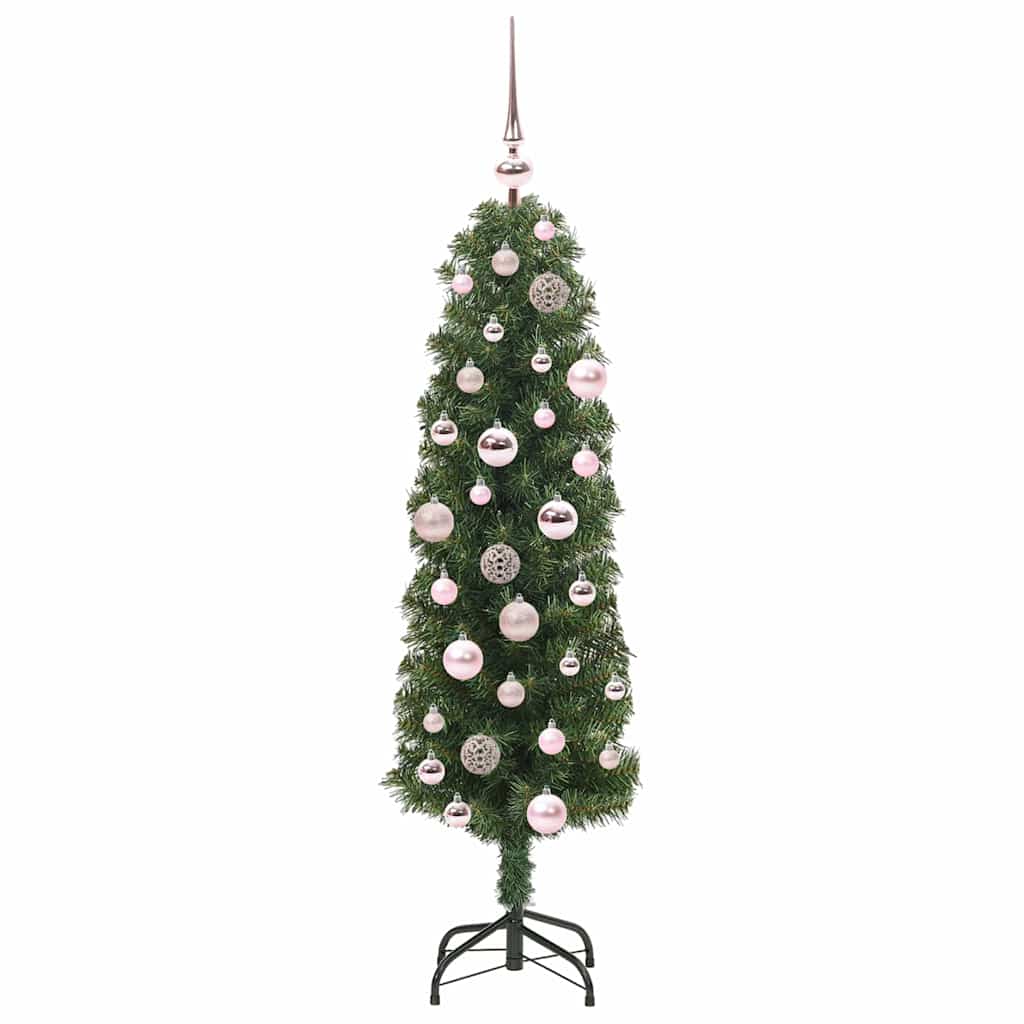 Mű karácsonyfa 150 LED-del Zöld 120 cm PVC, acél és műanyag