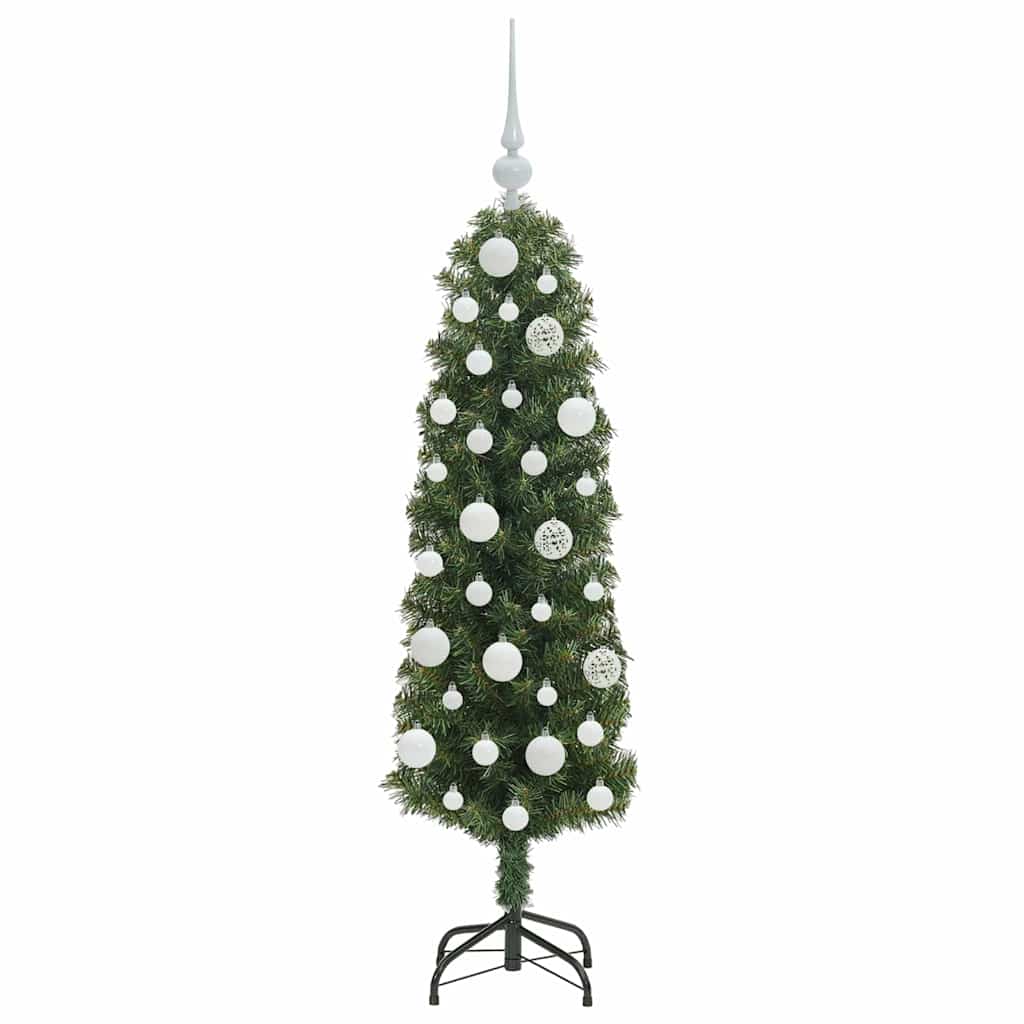 Mű karácsonyfa 150 LED-del Zöld 120 cm PVC, acél és műanyag