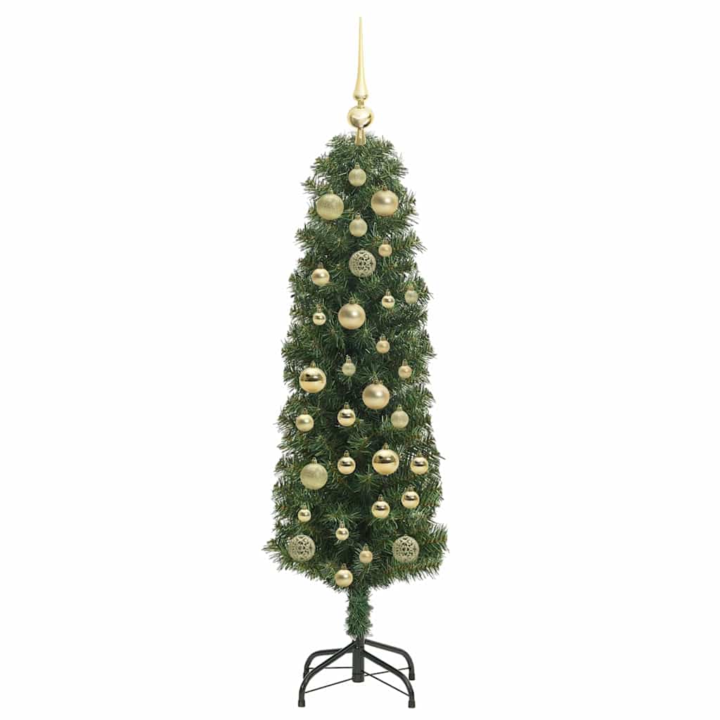 Mű karácsonyfa 150 LED-del Zöld 120 cm PVC, acél és műanyag