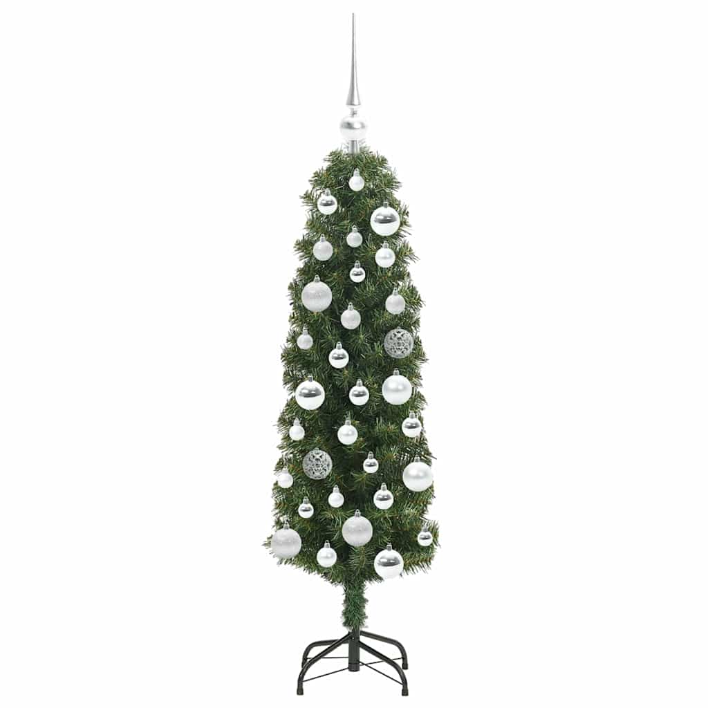 Mű karácsonyfa 150 LED-del Zöld 120 cm PVC, acél és műanyag