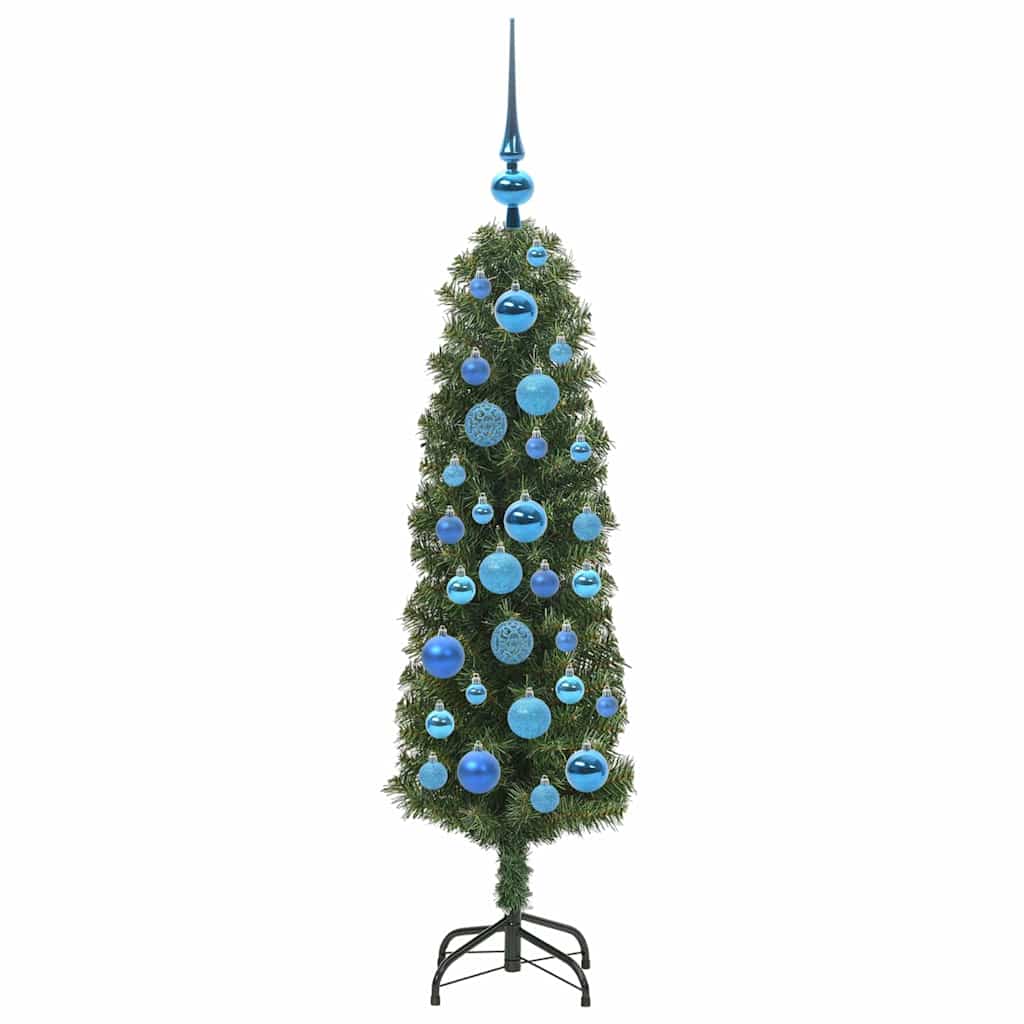 Mű karácsonyfa 150 LED-del Zöld 120 cm PVC, acél és műanyag