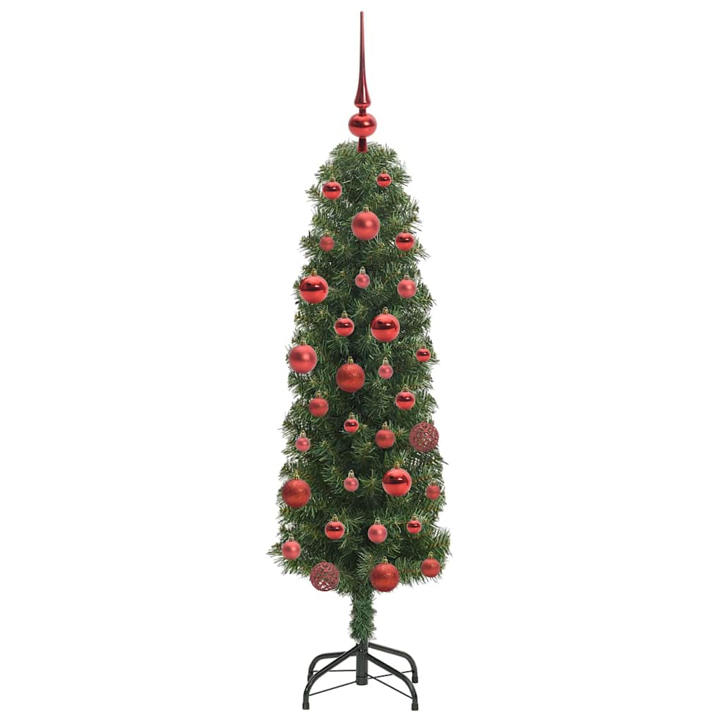 Mű karácsonyfa 150 LED-del Zöld 150 cm PVC, acél és műanyag