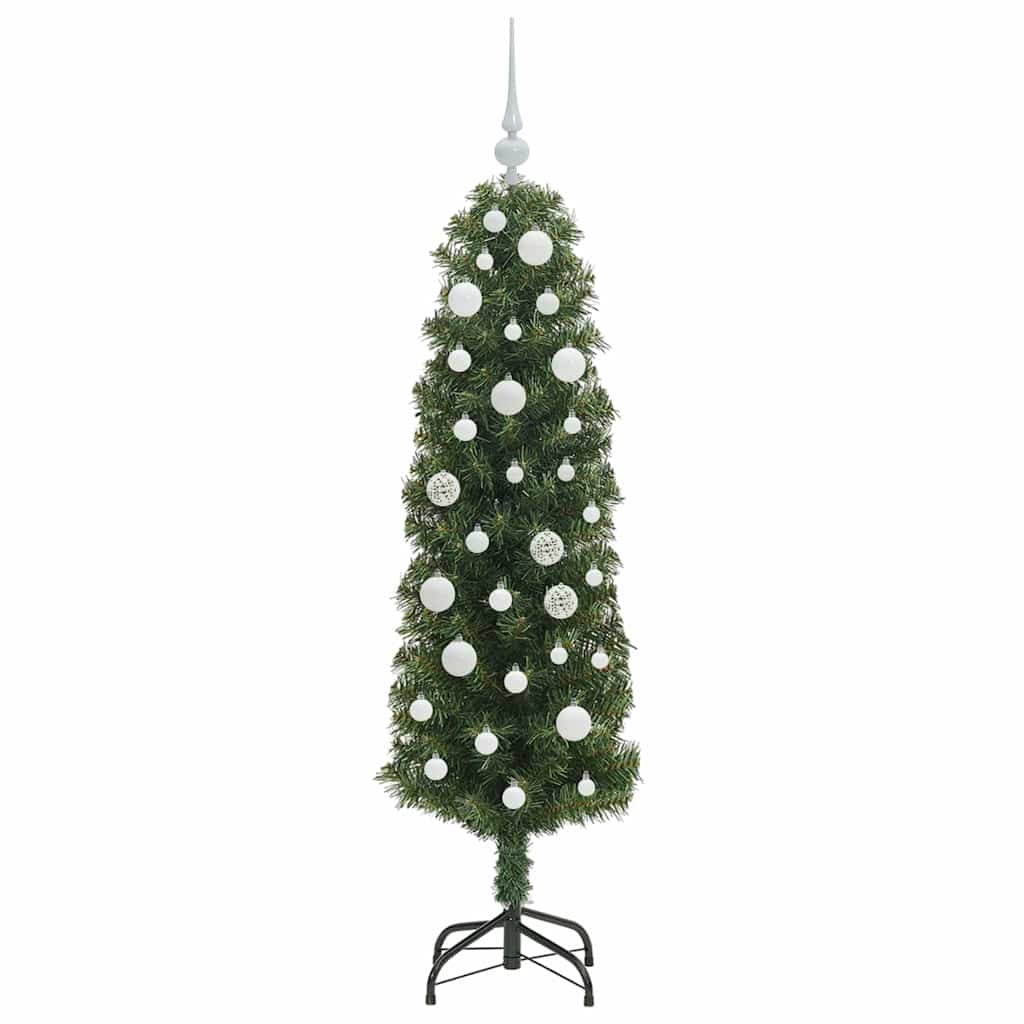 Mű karácsonyfa 150 LED-del Zöld 150 cm PVC, acél és műanyag
