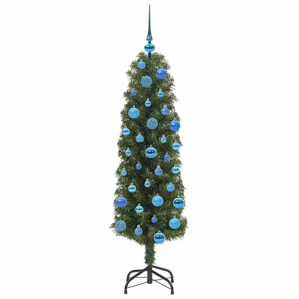 Mű karácsonyfa 150 LED-del Zöld 150 cm PVC, acél és műanyag