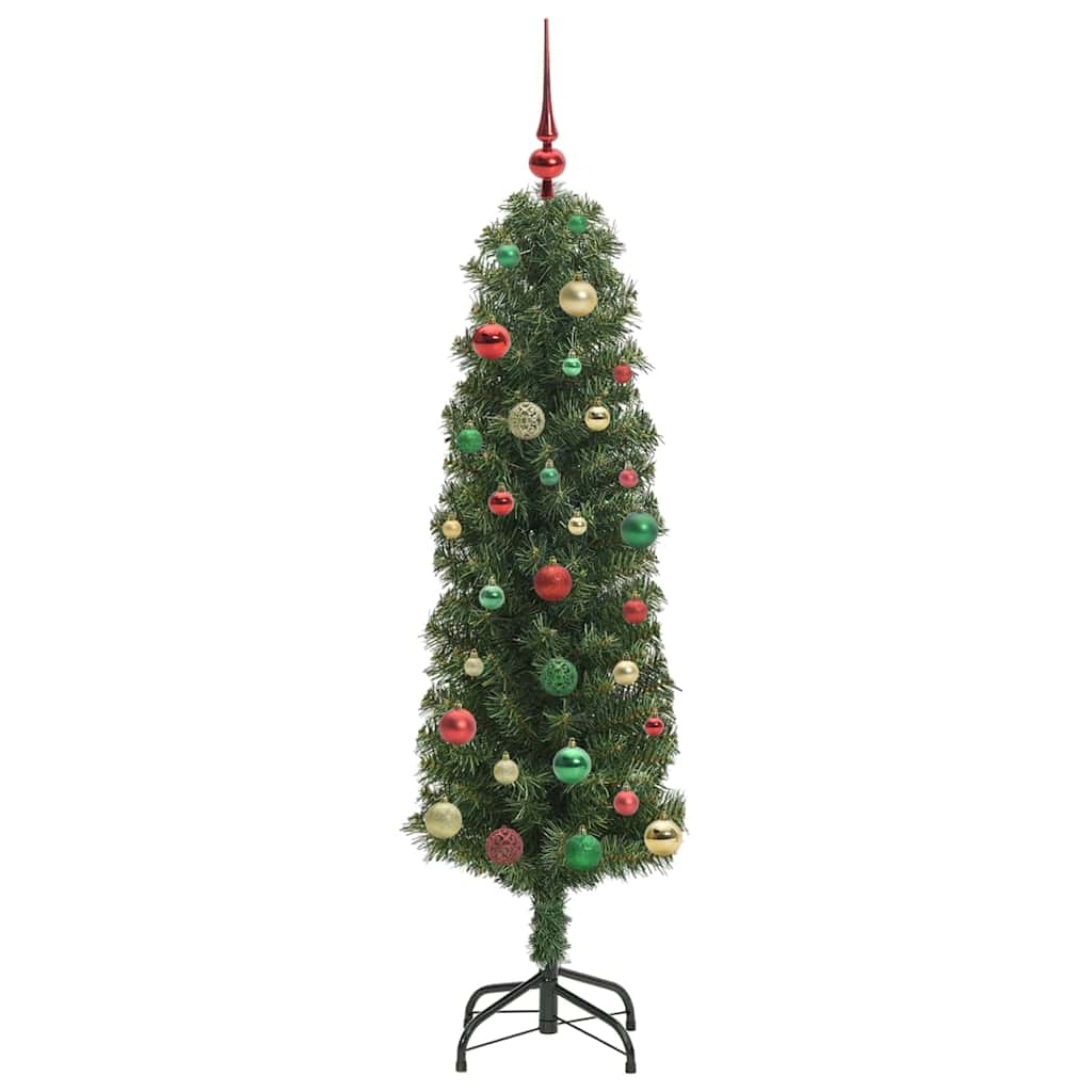 Mű karácsonyfa 150 LED-del Zöld 150 cm PVC, acél és műanyag