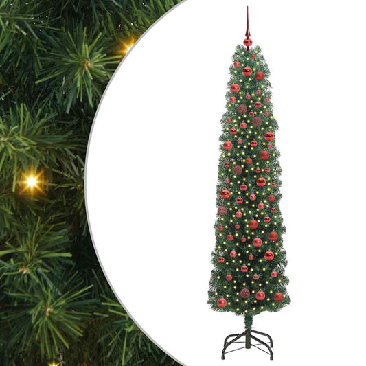 Mű karácsonyfa 300 LED-del Zöld 180 cm PVC, acél és műanyag