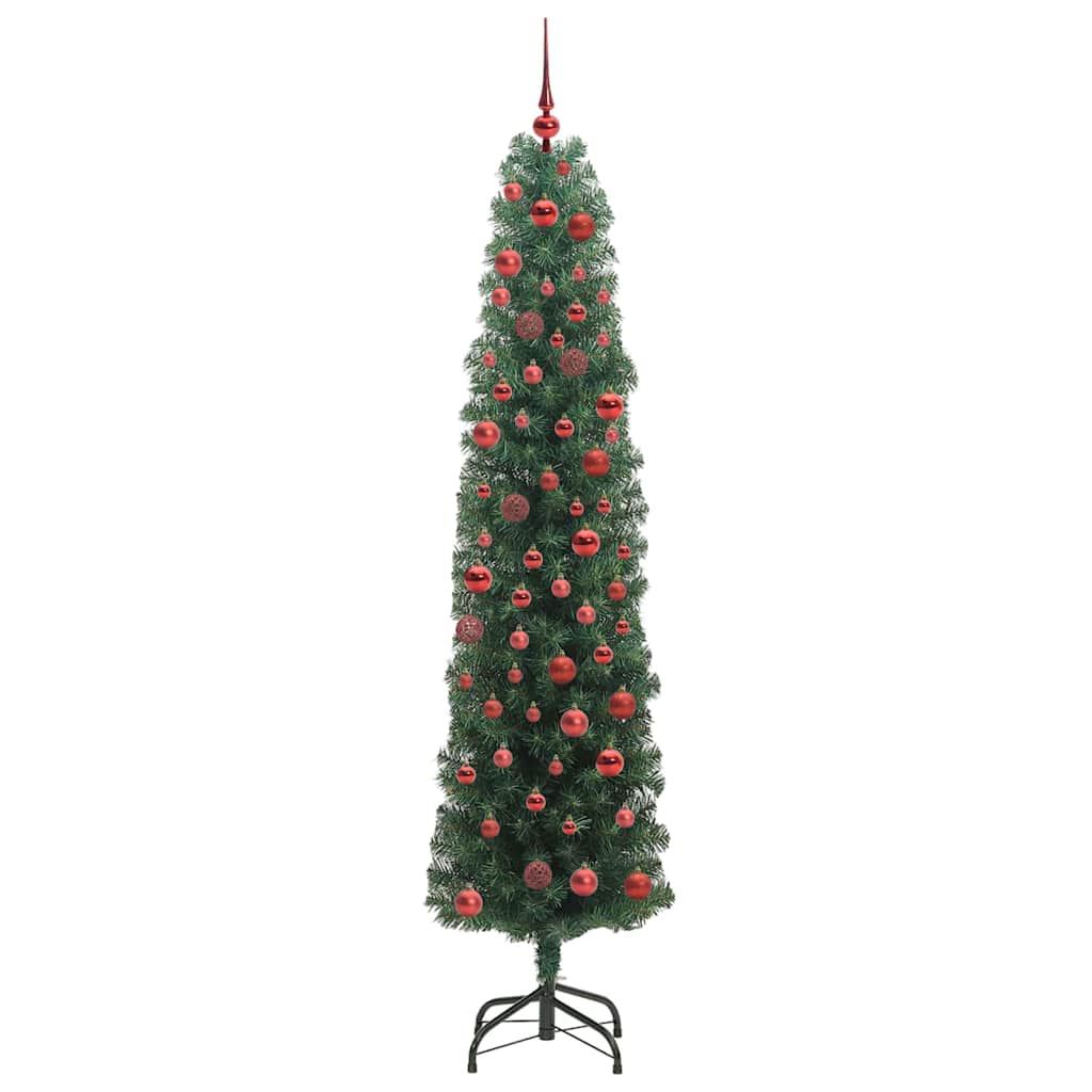 Mű karácsonyfa 300 LED-del Zöld 180 cm PVC, acél és műanyag
