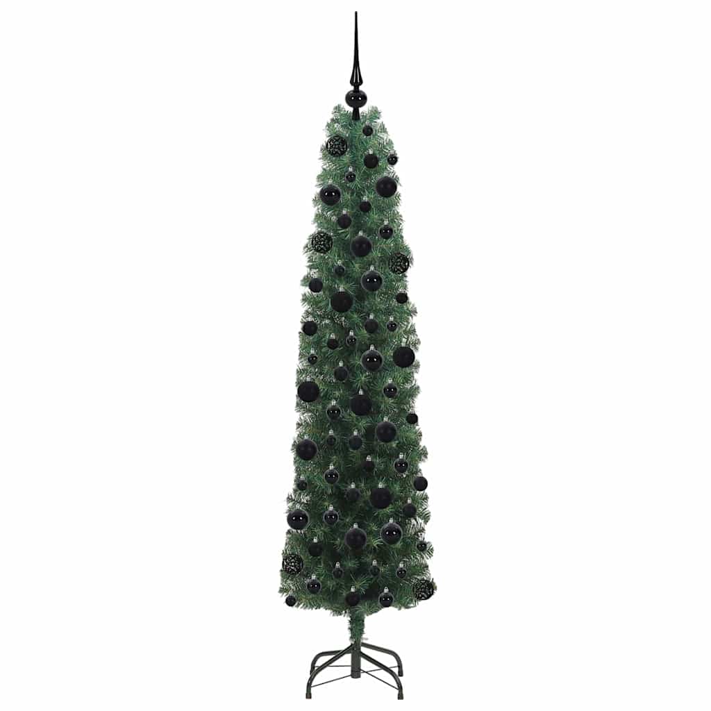 Mű karácsonyfa 300 LED-del Zöld 180 cm PVC, acél és műanyag