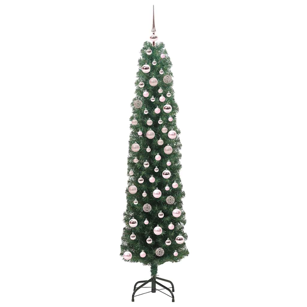 Mű karácsonyfa 300 LED-del Zöld 180 cm PVC, acél és műanyag