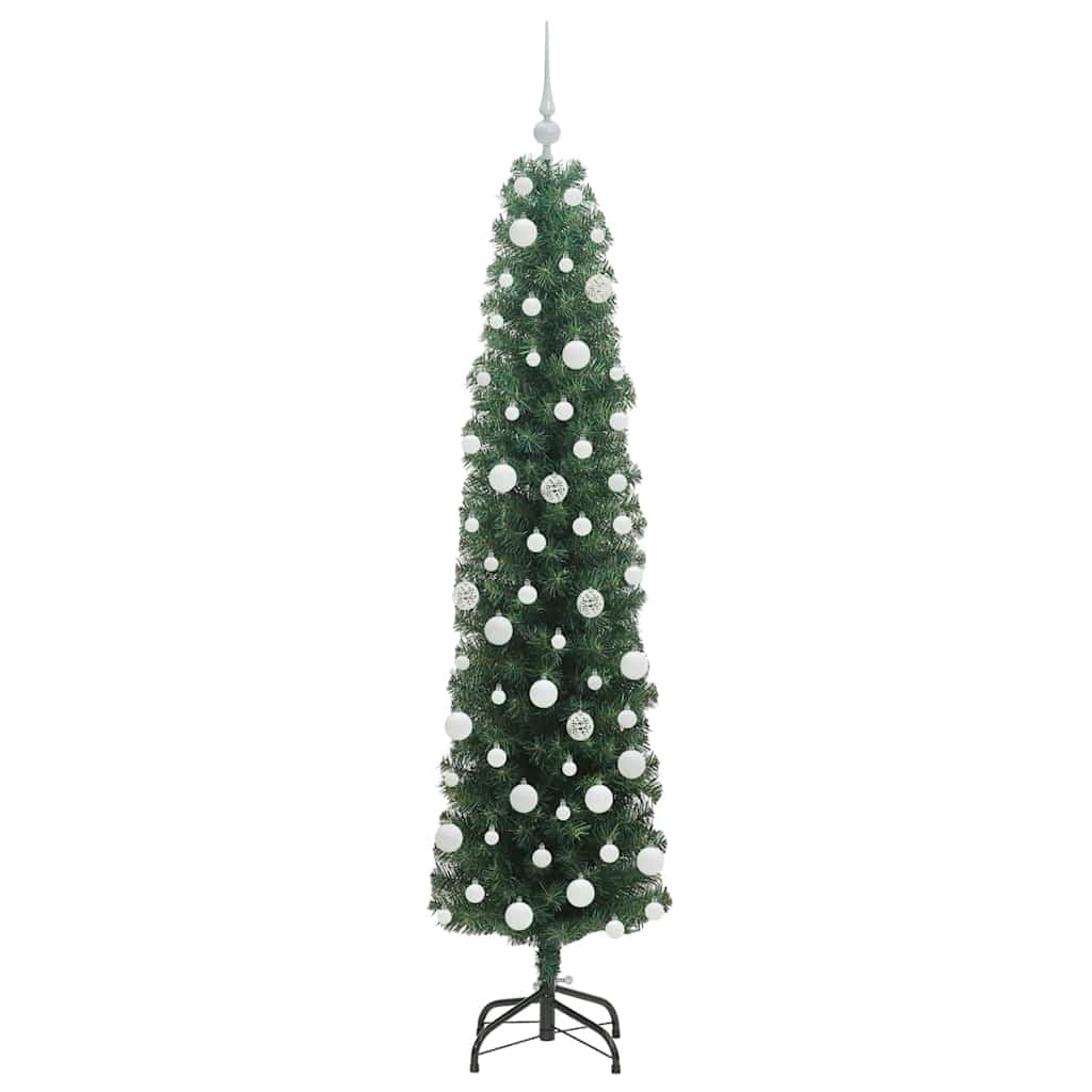 Mű karácsonyfa 300 LED-del Zöld 180 cm PVC, acél és műanyag