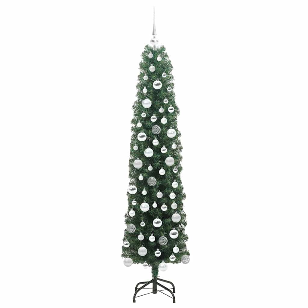 Mű karácsonyfa 300 LED-del Zöld 180 cm PVC, acél és műanyag