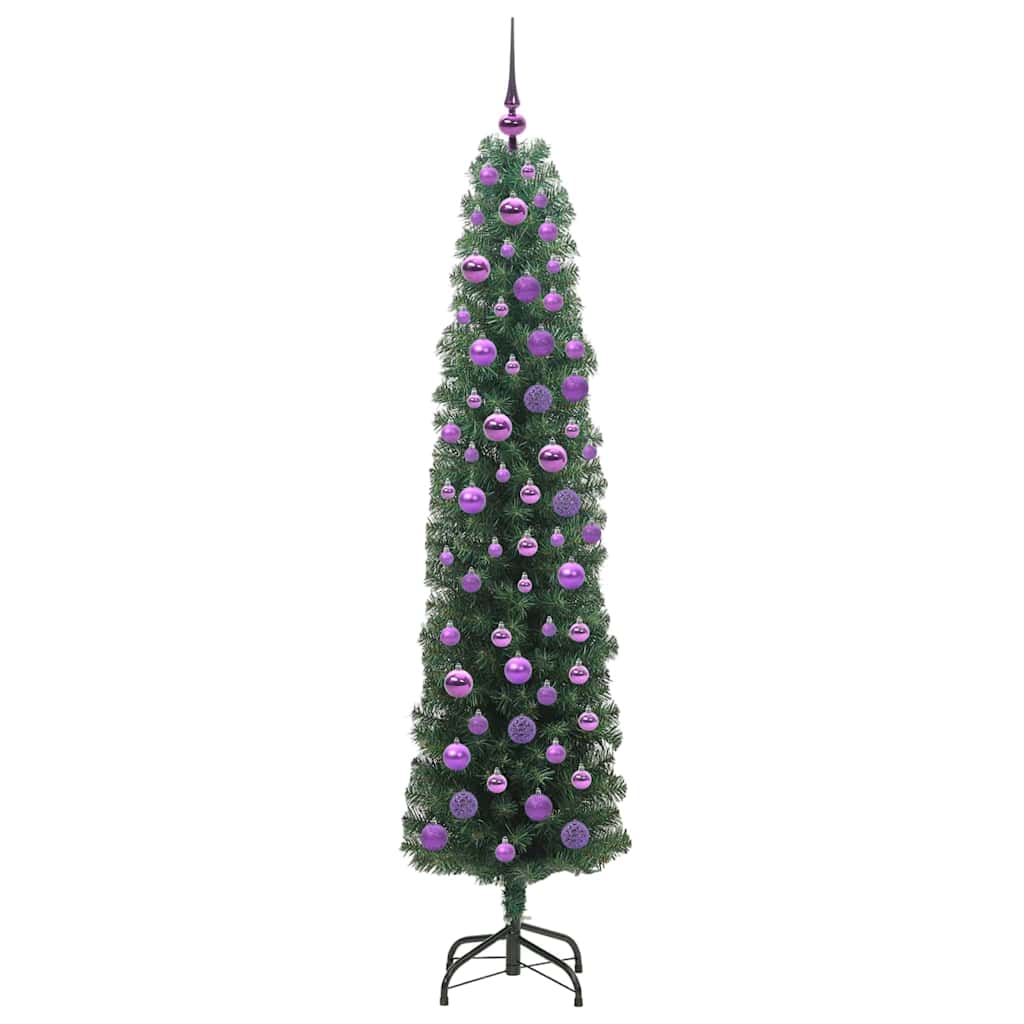 Mű karácsonyfa 300 LED-del Zöld 180 cm PVC, acél és műanyag