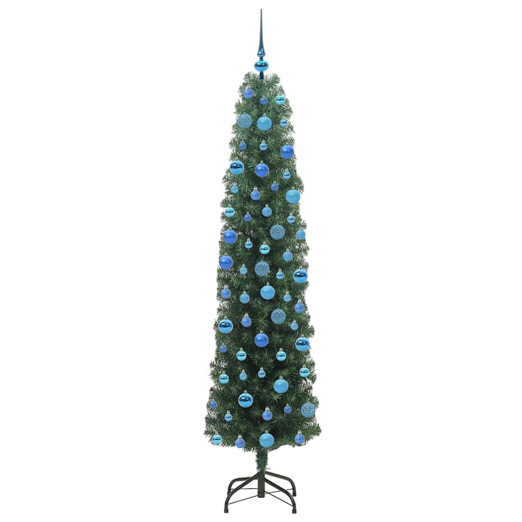 Mű karácsonyfa 300 LED-del Zöld 180 cm PVC, acél és műanyag