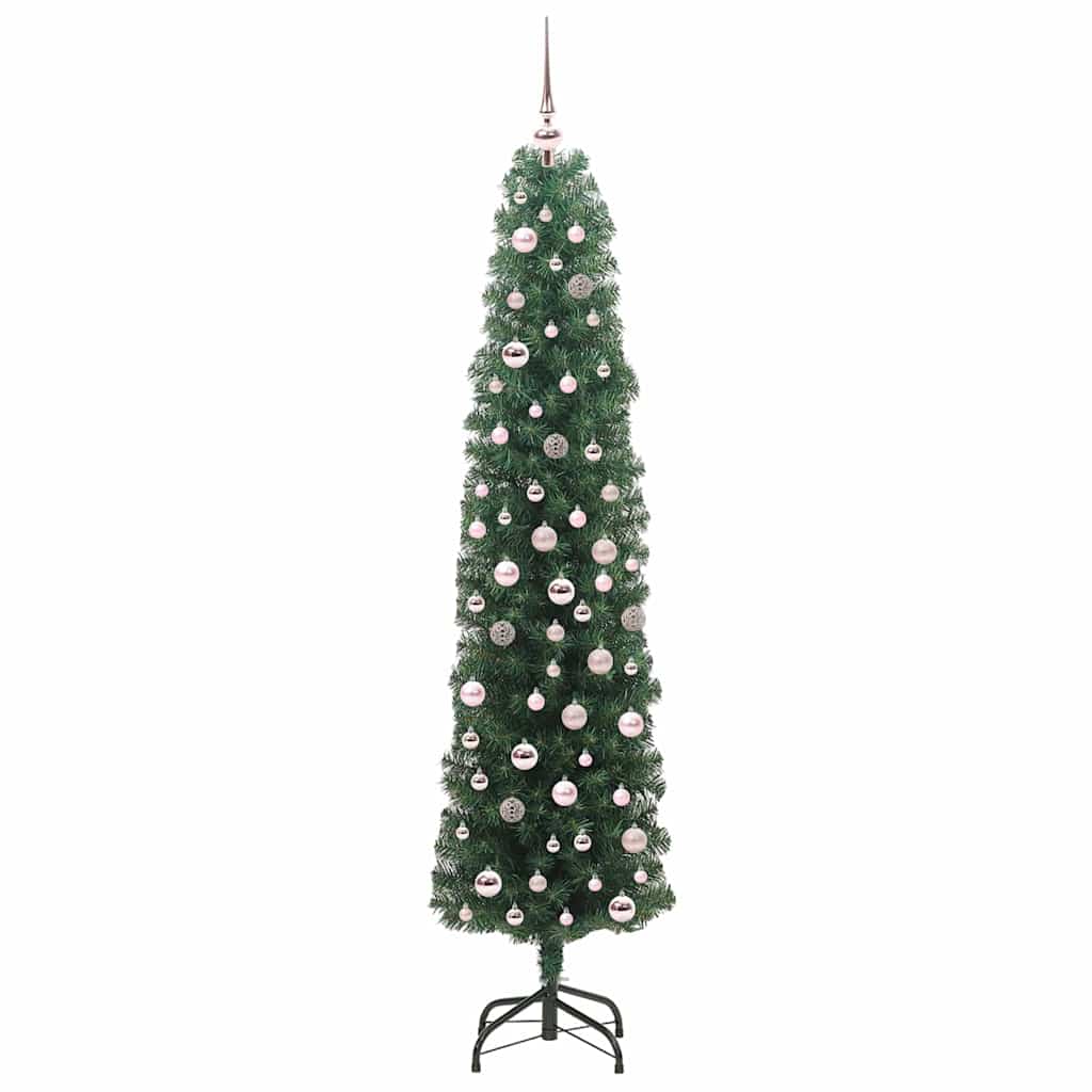 Mű karácsonyfa 300 LED-del Zöld 210 cm PVC, acél és műanyag