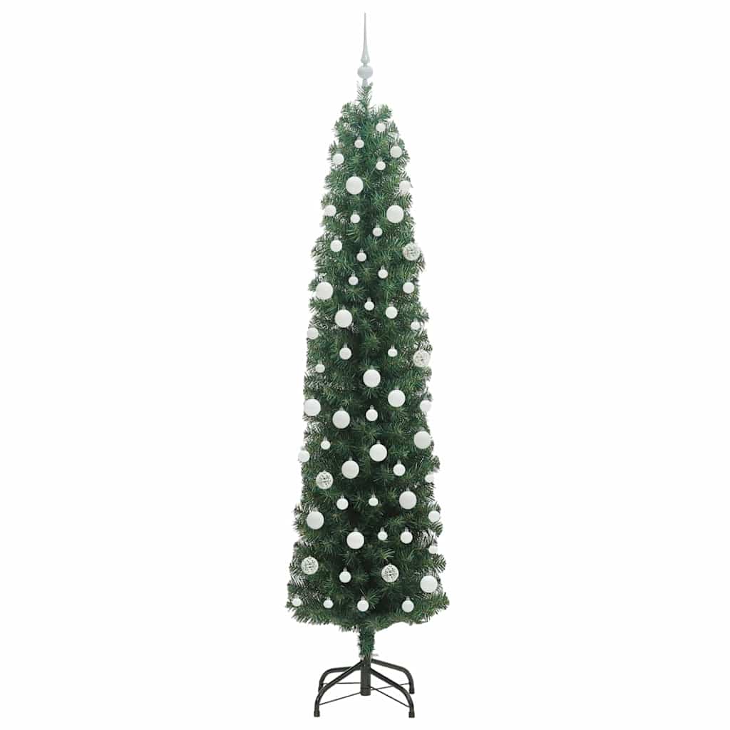 Mű karácsonyfa 300 LED-del Zöld 210 cm PVC, acél és műanyag