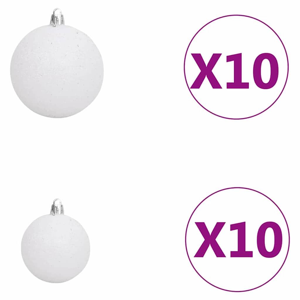 Mű karácsonyfa 300 LED-del Zöld 240 cm PVC, acél és műanyag