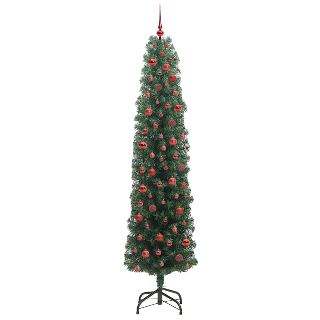 Mű karácsonyfa 300 LED-del Zöld 240 cm PVC, acél és műanyag