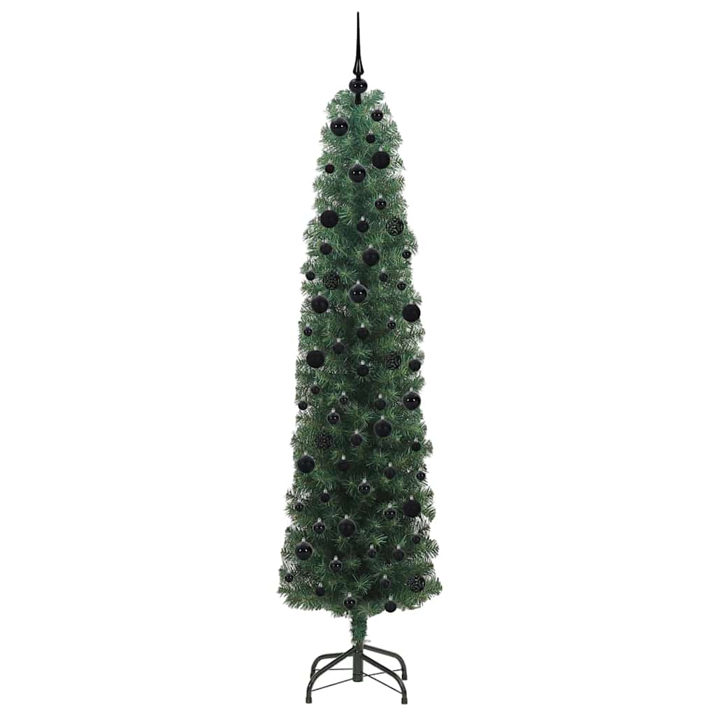 Mű karácsonyfa 300 LED-del Zöld 240 cm PVC, acél és műanyag
