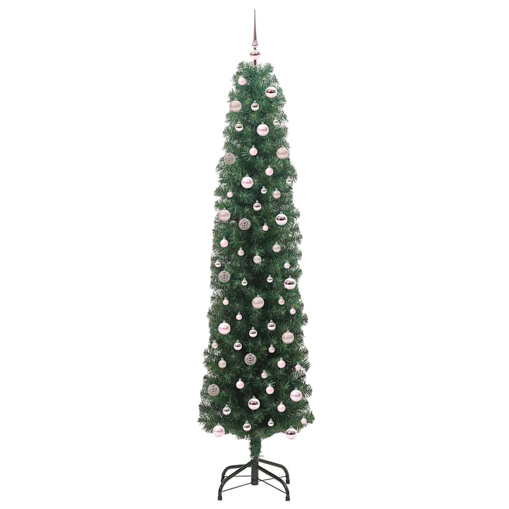 Mű karácsonyfa 300 LED-del Zöld 240 cm PVC, acél és műanyag