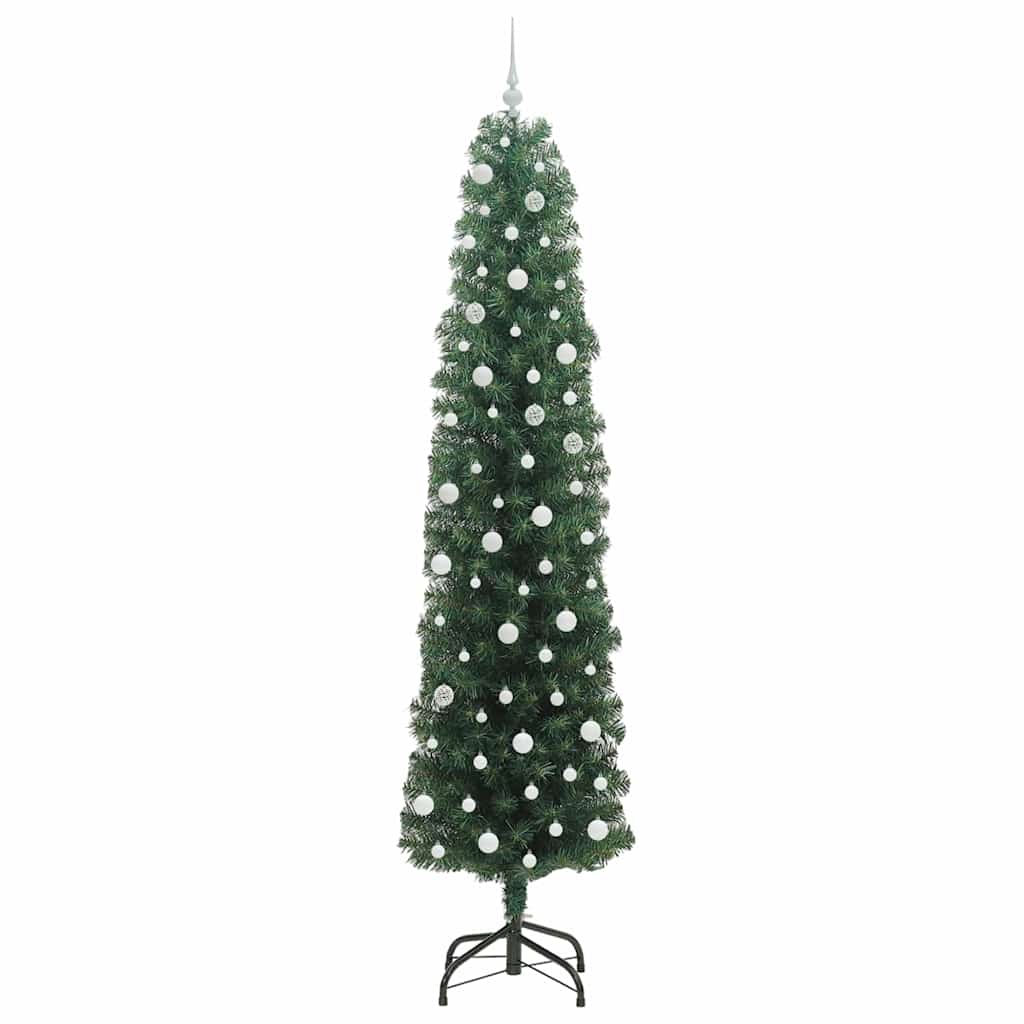 Mű karácsonyfa 300 LED-del Zöld 240 cm PVC, acél és műanyag