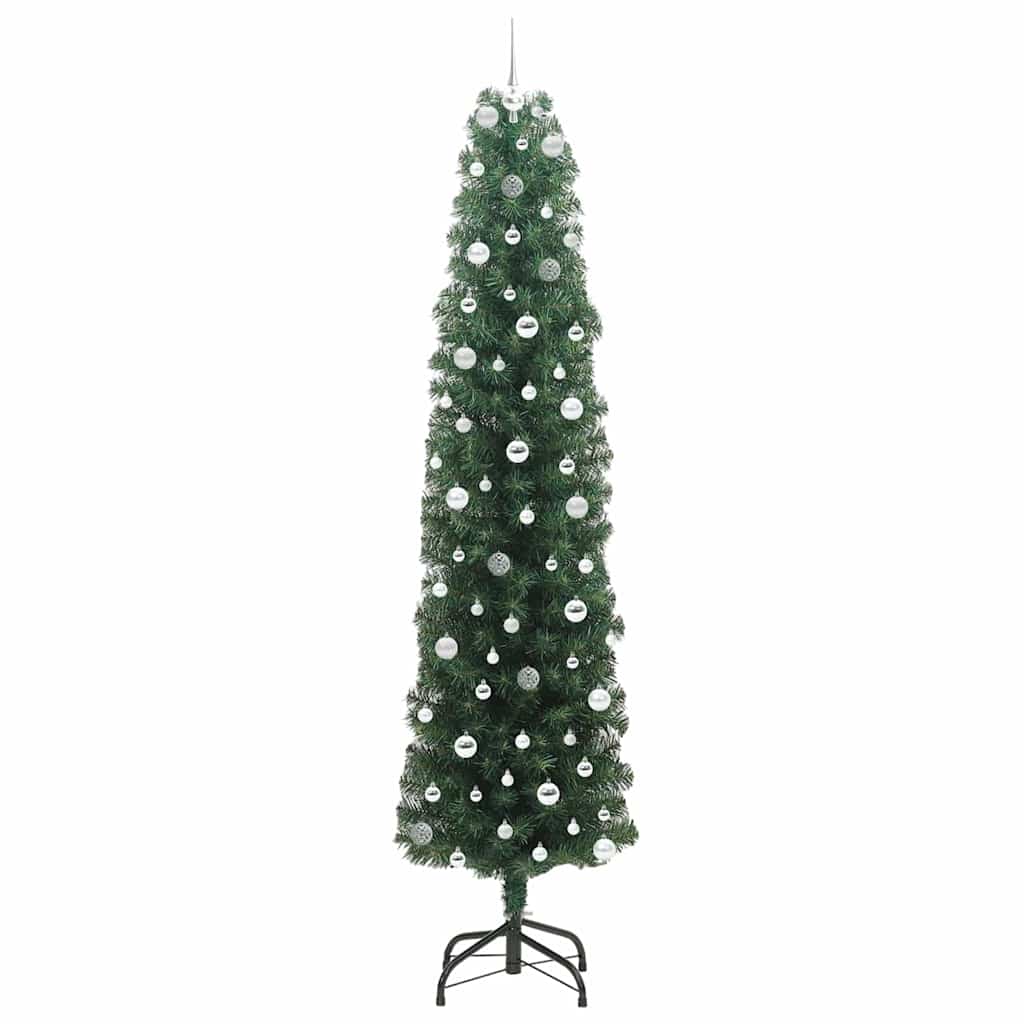 Mű karácsonyfa 300 LED-del Zöld 240 cm PVC, acél és műanyag