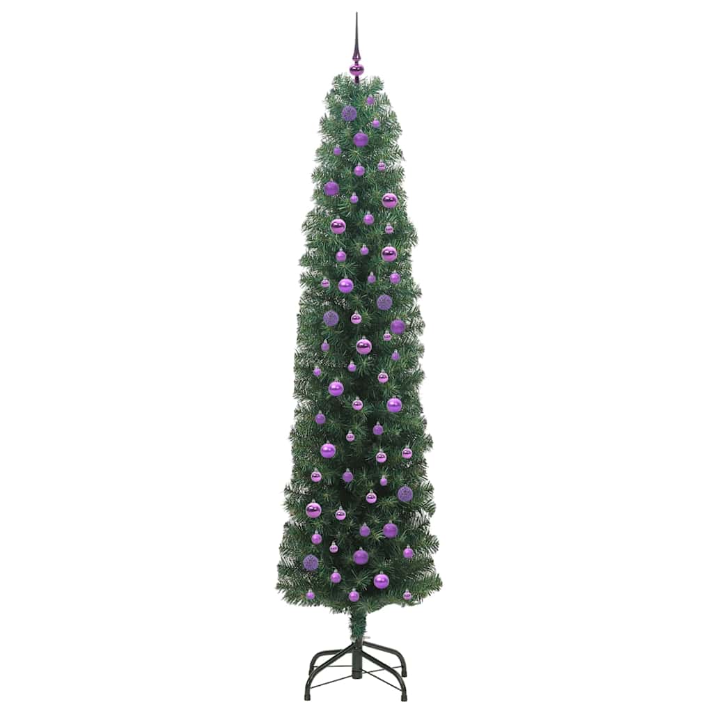 Mű karácsonyfa 300 LED-del Zöld 240 cm PVC, acél és műanyag